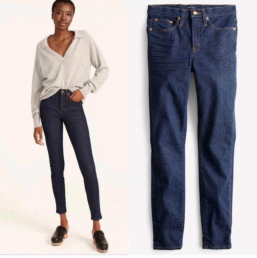 J Crew 9" high-rise toothpick jean in Blue Harbor wash Size 29 BA583